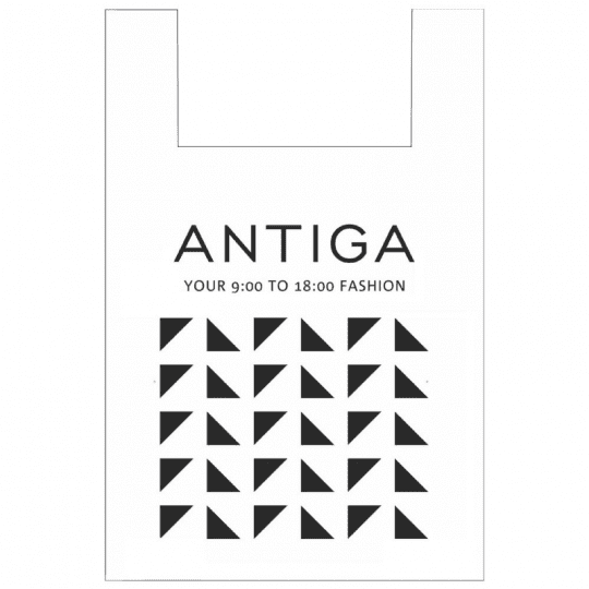 Пакет майка с логотипом под заказ «Antiga» 45*70